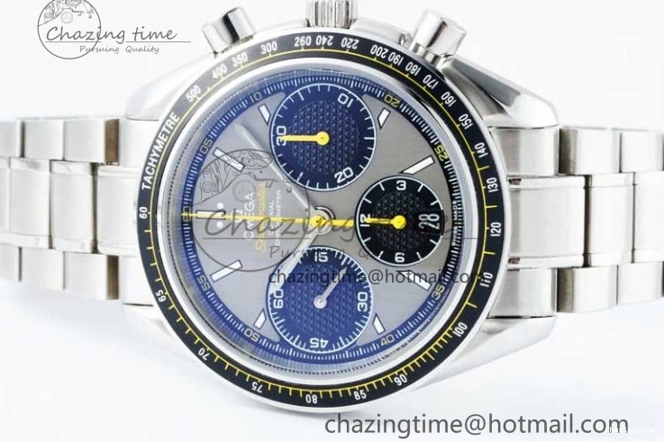 0215 Speedmaster Racing Master SS HKF Best Edition Gray Black Dial on SS Bracelet A Sustainable 7805